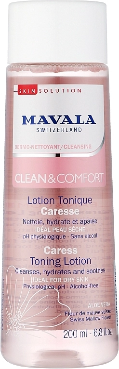 Mavala Тонізувальний лосьйон для делікатного догляду Clean & Comfort Careless Toning Lotion - фото N1