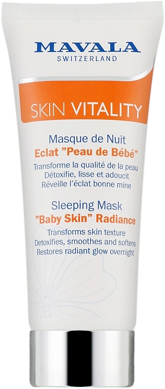 Mavala Нічна маска для сяяння шкіри Vitality Sleeping Mask Baby Skin Radiance - фото N1