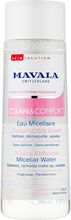 Mavala Смягчающая Альпийская мицеллярная вода Clean & Comfort Alpine Softness Micellar Water - фото N1