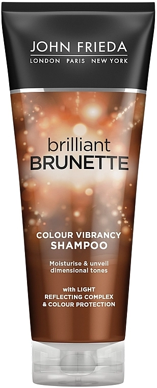 John Frieda Зволожуючий шампунь для захисту кольору темного волосся Brilliant Brunette Colour Protecting - фото N1