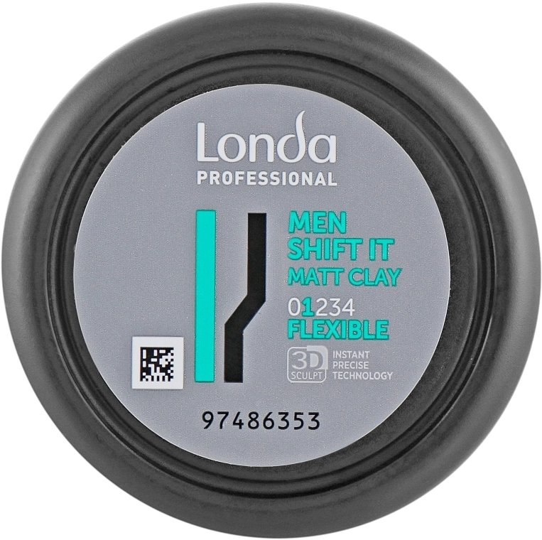 Матовая глина для волос нормальной фиксации - Londa Professional Men Shift It Matt Clay 1 Flexible, 75 мл - фото N1