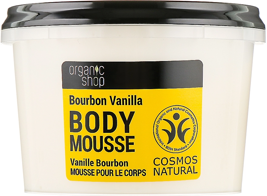 Organic Shop Мус для тіла "Бурбонська ваніль" Body Mousse Organic Vanilla & Orchid - фото N1