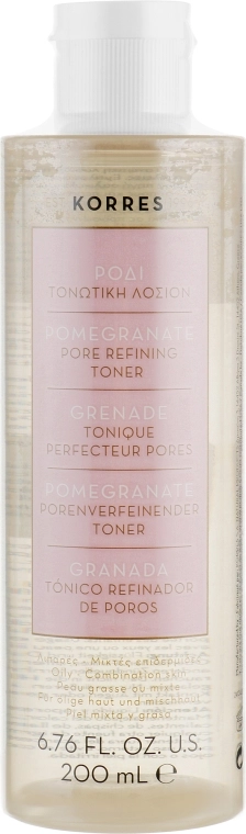 Korres Тонизирующий лосьон с гранатом для жирной и комбинированной кожи Pomegranate Tonic Lotion - фото N2