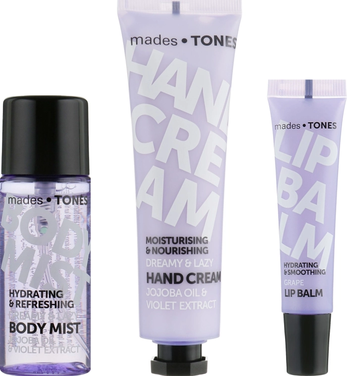 Mades Cosmetics Набір "Мрійливий" Dreamy&Lazy (b/mist/50ml + lip/balm/15ml + h/cr/65ml) - фото N2