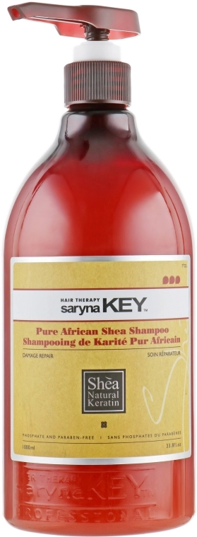 Saryna Key Відновлювальний шампунь Damage Repair Pure African Shea Shampoo - фото N1