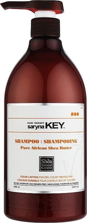 Saryna Key Відновлювальний шампунь Color Lasting Pure African Shea Shampoo - фото N1