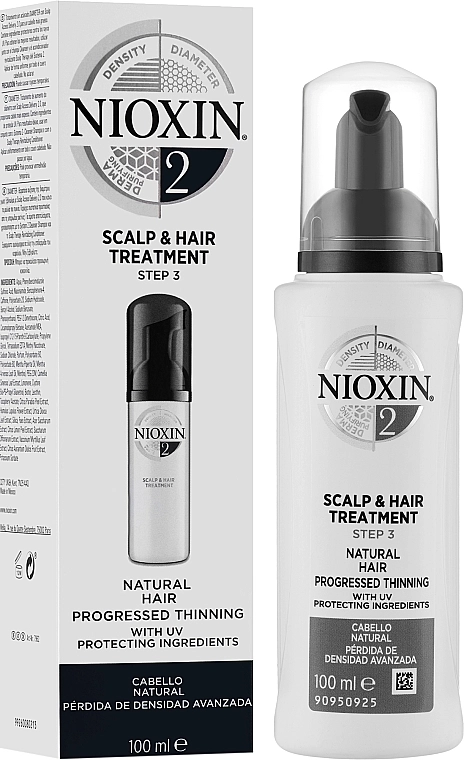 Nioxin Питательная маска для волос Thinning Hair System 2 Scalp & Hair Treatment - фото N2