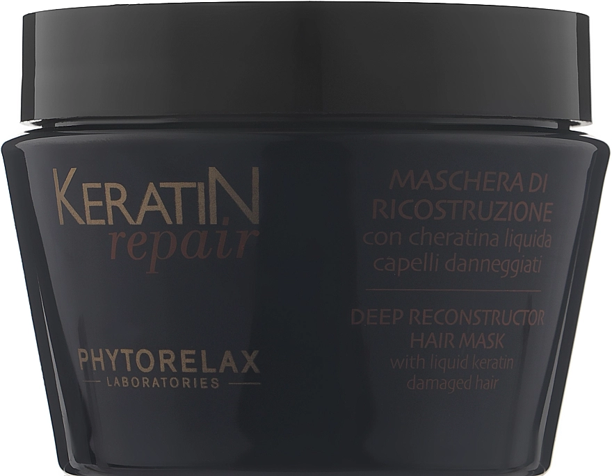 Phytorelax Laboratories Маска для глибокого відновлення волосся KERATIN PhL Keratina Deep Reconstructor Mask - фото N1