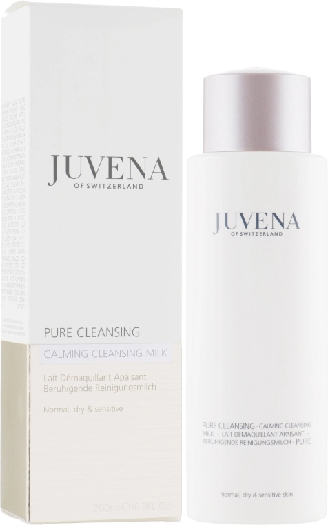 Успокаивающее молочко для очищения сухой, нормальной и чувствительной кожи лица - Juvena Pure Cleansing Calming Cleansing Milk, 200 мл - фото N1