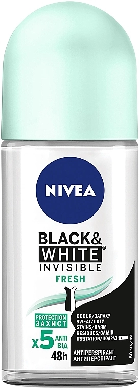 Nivea Дезодорант-антиперспірант "Чорне та Біле. Невидимий" Deodorant Fresh - фото N1