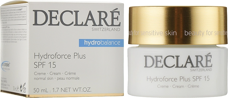 Declare Ультразволожуючий денний крем c SPF 15 Hydroforce Plus Cream SPF 15 - фото N2