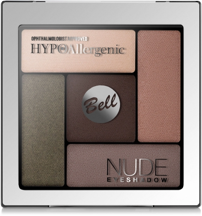 Bell Hypo Allergenic Nude Eyeshadow Тени для век атласно-кремовые - фото N1