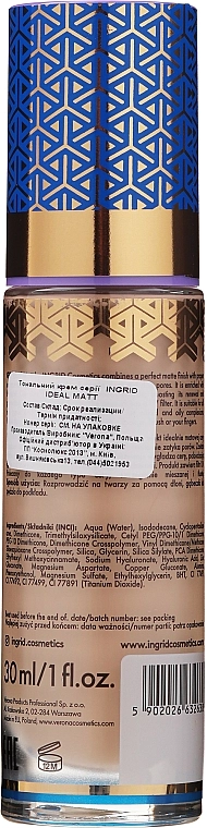 Ingrid Cosmetics Ideal Matt Mattifying Foundation Тональный крем - фото N2