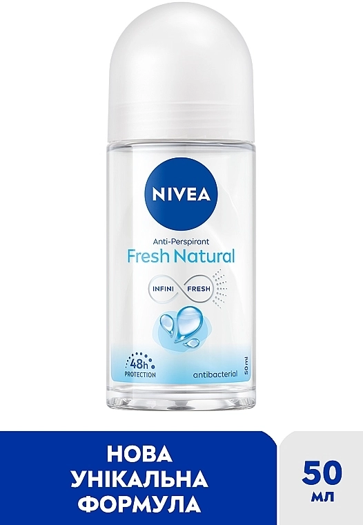 Nivea Антиперспірант кульковий "Натуральна свіжість" Fresh Natural Anti-Perspirant - фото N2