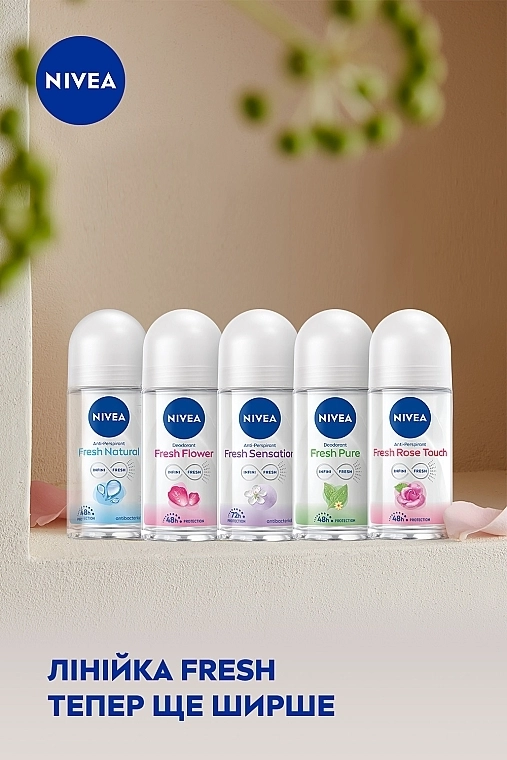 Nivea Антиперспірант кульковий "Натуральна свіжість" Fresh Natural Anti-Perspirant - фото N6