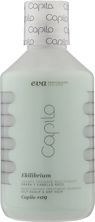 Eva Professional Лечебный шампунь для жирной кожа головы и сухих волос Capilo Ekilibrium Shampoo №09 - фото N1