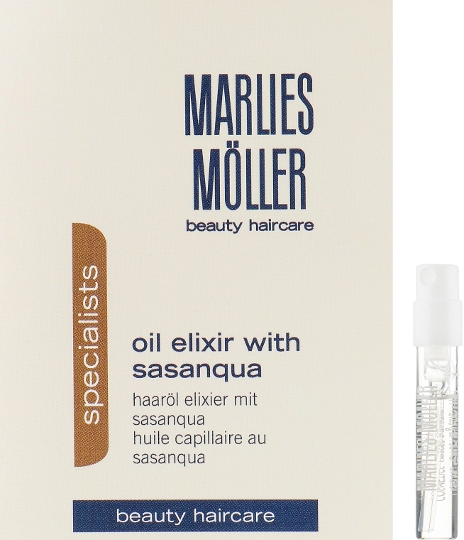 Marlies Moller Эликсир для волос Specialist Oil Elixir with Sasanqua (пробник) - фото N1