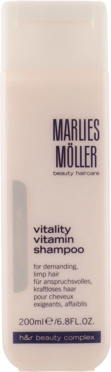 Marlies Moller Витаминный шампунь для волос Pashmisilk Vitality Vitamin Shampoo - фото N2