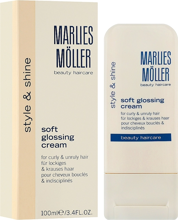 Крем-блеск для выпрямления волос - Marlies Moller Soft Glossing Cream, 100 мл - фото N2