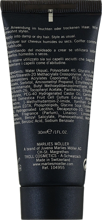 Marlies Moller Гель-конструктор для укладки волос Men Unlimited Energy Constructing Gel - фото N2