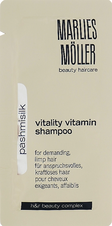 Marlies Moller Витаминный шампунь для волос Pashmisilk Vitality Vitamin Shampoo (пробник) - фото N1