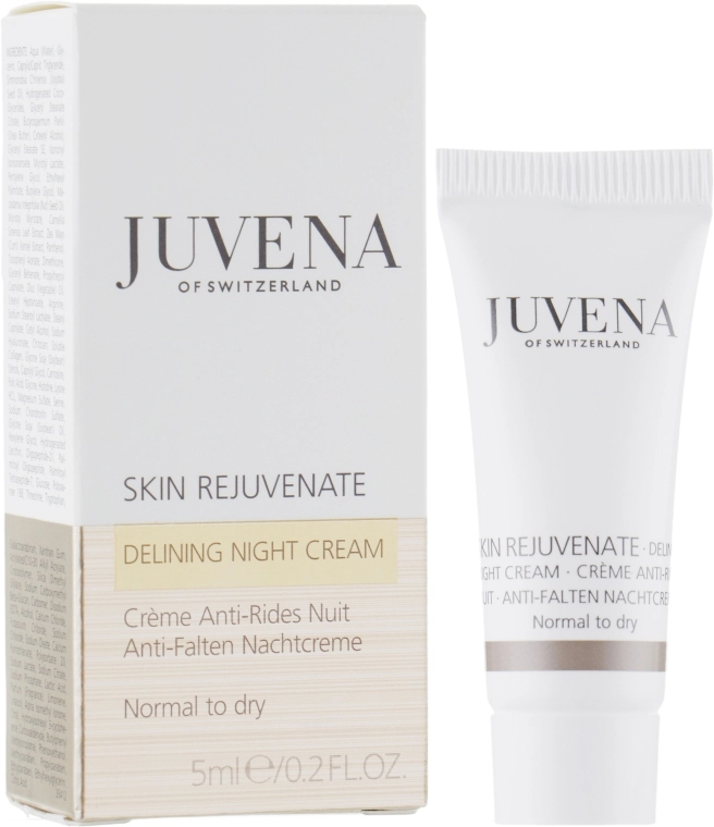 Juvena Розгладжувальний нічний крем для нормальної і сухої шкіри Rejuvenate Delining Night Cream (пробник) - фото N1
