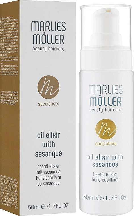 Эликсир для волос - Marlies Moller Specialist Oil Elixir with Sasanqua, 50 мл - фото N2