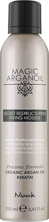 Nook Мусс реструктурирующий с фиксацией Magic Arganoil Restructuring Fixing Mousse - фото N1