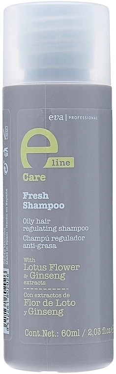 Eva Professional Шампунь освежающий для жирных волос E-line Fresh Shampoo - фото N3