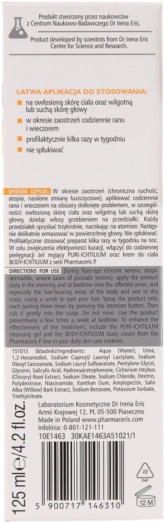 Pharmaceris Кератолічна рідина для шкіри голови і тіла, для лікування псоріазу P Puri-Ichtilium - фото N4