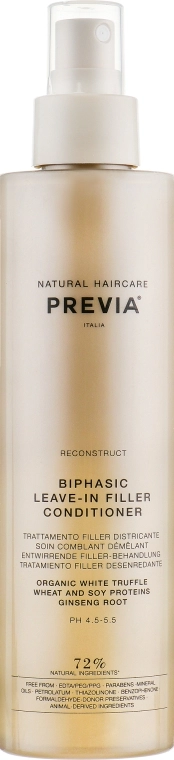 Previa Двофазний незмивний кондиціонер White Truffle Biphasic Leave-in Filler Conditioner - фото N1