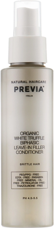 Previa Двухфазный несмываемый кондиционер White Truffle Biphasic Leave-in Filler Conditioner - фото N3