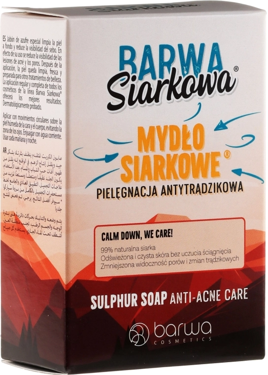 Barwa Антибактеріальне сірчане мило Anti-Acne Antibacterial Soap - фото N2