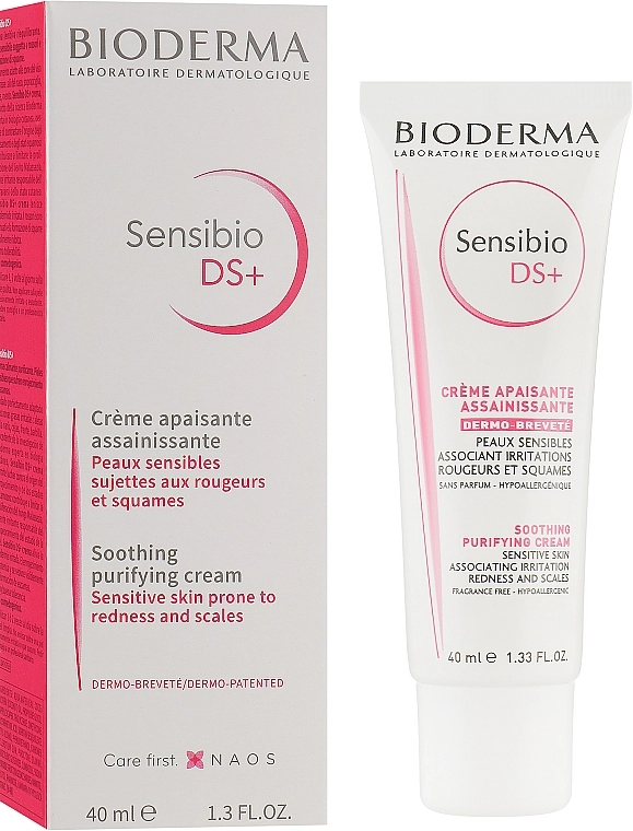 Bioderma Очищуючий крем Sensibio DS+ Soothing Purifying Cleansing Cream - фото N2
