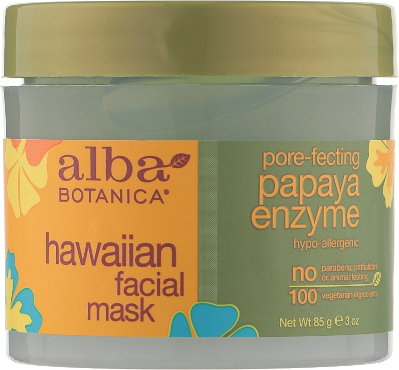 Alba Botanica Маска для лица с энзимами "Папайя" Natural Hawaiian Facial Scrub Pore Purifying Pineapple Enzyme - фото N1