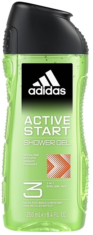 Adidas Гель для душа Active Start 3in1 Shower Gel - фото N1