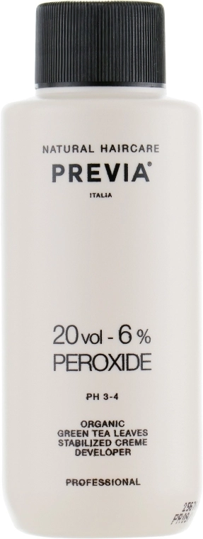 Previa Окислитель к краске для волос Creme Peroxide 20 Vol 6% - фото N1