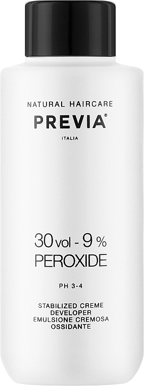 Previa Окислювач для фарби для волосся Creme Peroxide 30 Vol 9% - фото N1