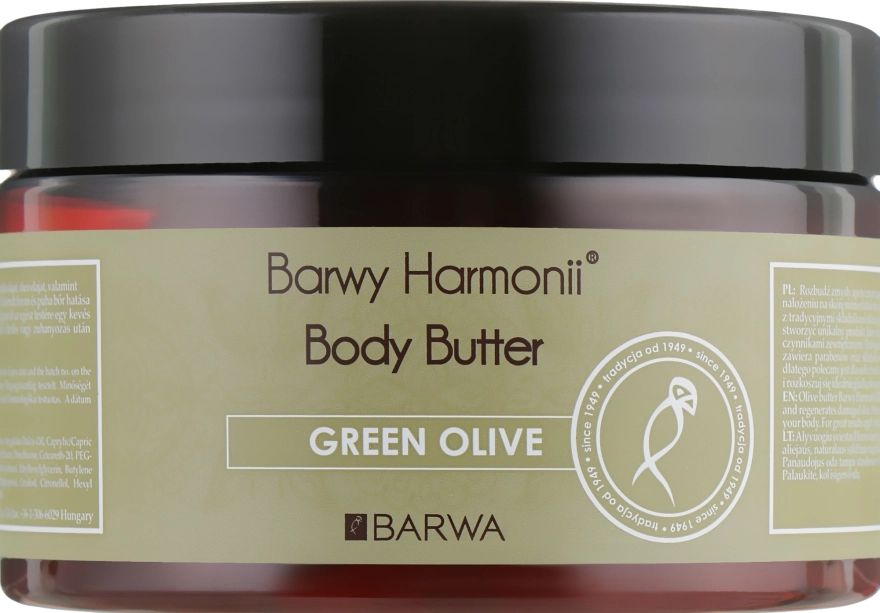 Barwa Олія для тіла "Олива" Harmony Body Butter Green Olive - фото N1