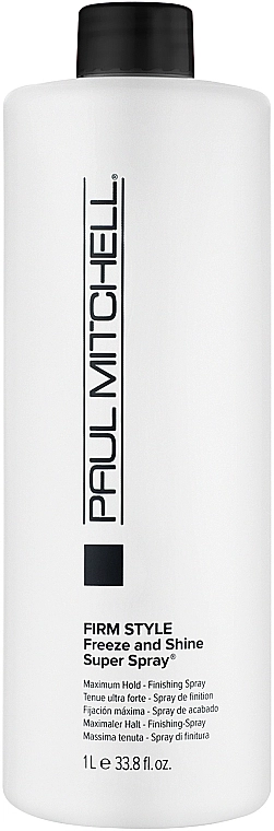 Paul Mitchell Спрей для укладки сильной фиксации "Заморозка и блеск" Firm Style Freeze & Shine Super Spray - фото N2