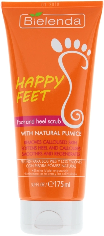 Bielenda Пилинг для ступней и пяток с натуральной пемзой Happy End Foot and Heel Scrub - фото N1