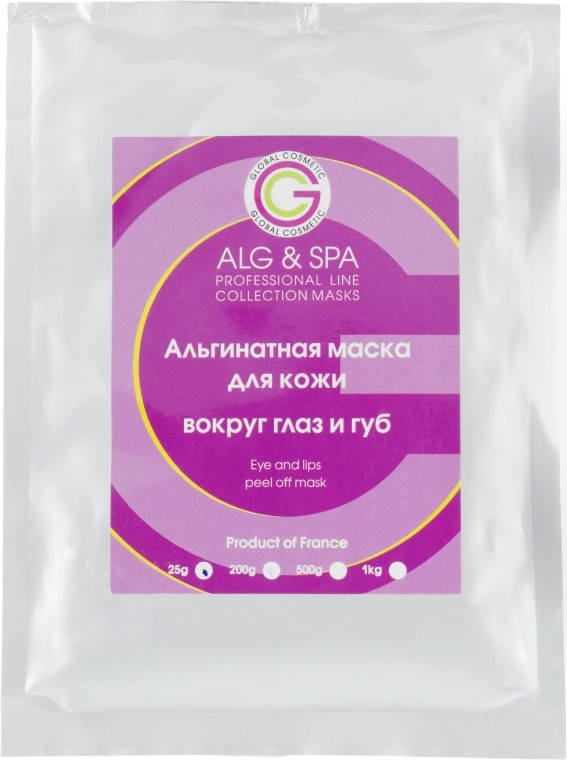 ALG & SPA Альгінатна маска для шкіри навколо очей і губ Professional Line Collection Masks Eye and Lips Peel off Mask - фото N2