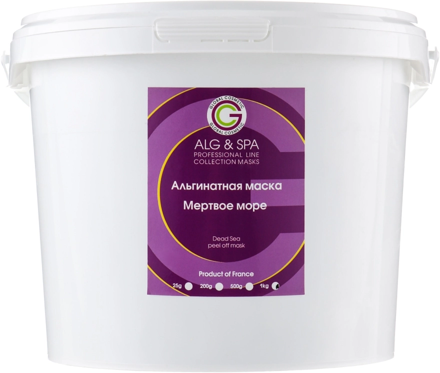 Альгінатна маска на основі грязі Мертвого моря - ALG & SPA Professional Line Collection Masks Dead Sea Peel Off Mask, 1000g - фото N1