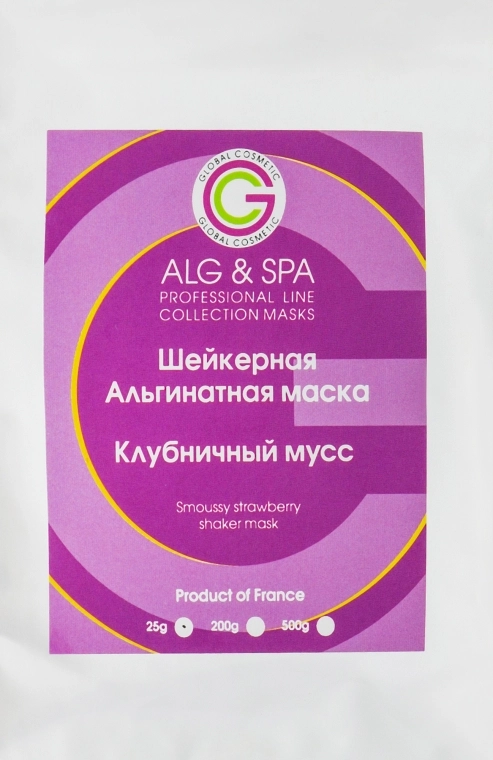 ALG & SPA Шейкерна альгінатна маска "Полуничний мус" Professional Line Collection Masks Smoussy Strawberry Shaker Mask - фото N1