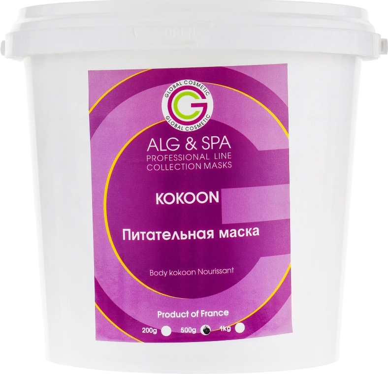 ALG & SPA Маска питательная “Kokoon” Professional Line Collection Masks Body Kokoon Nourissan - фото N3