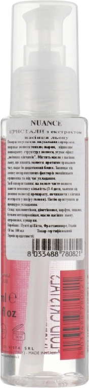 Nuance Рідкі кристали з олією насіння льону для волосся Punti di Vista Cristalla Liquidi Al Semi Di Lino - фото N2