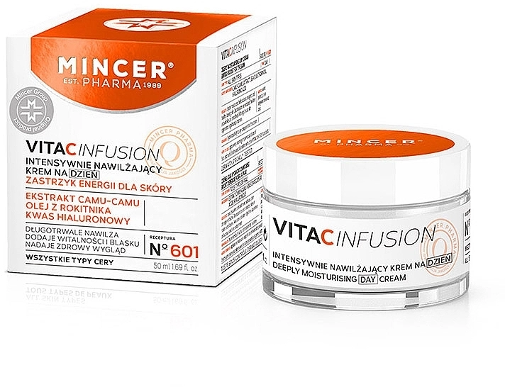 Mincer Pharma Увлажняющий дневной крем для лица Vita C Infusion Deeply Moisturising Day Cream № 601 - фото N1