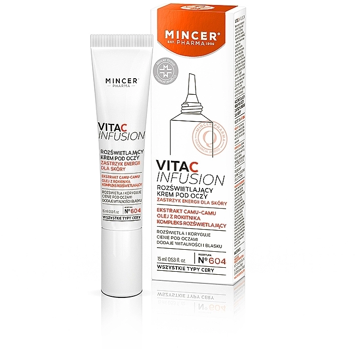 Mincer Pharma Осветляющий крем для век Vita C Infusion Brightening Eye Cream № 604 - фото N1