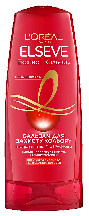 L’Oreal Paris Бальзам "Експерт кольору" для фарбованого і мелірованого волосся з екстрактом півонії і UV-фільтром LOreal Elseve Conditioner - фото N1