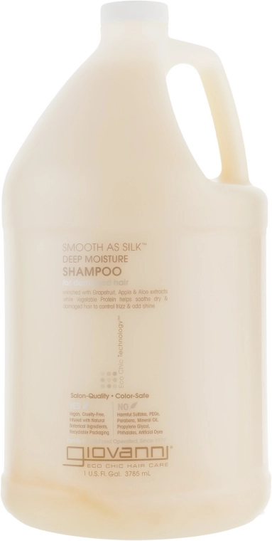 Giovanni Шампунь "Шовковий" Eco Chic Hair Care Smooth As Silk Deep Moisture Shampoo - фото N3